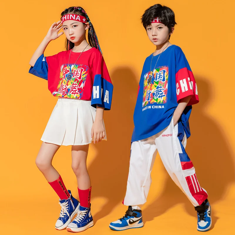 

Детская одежда для выступлений для девочек, для джазовых танцев, модная детская одежда в стиле хип-хоп для мальчиков