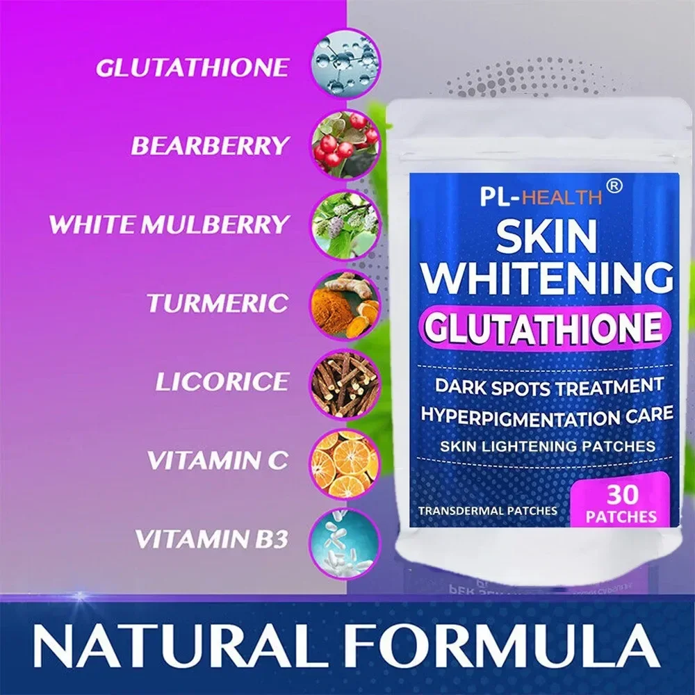 30 патчей глютатион трансдермальные патчи отбеливание кожи антиоксидант