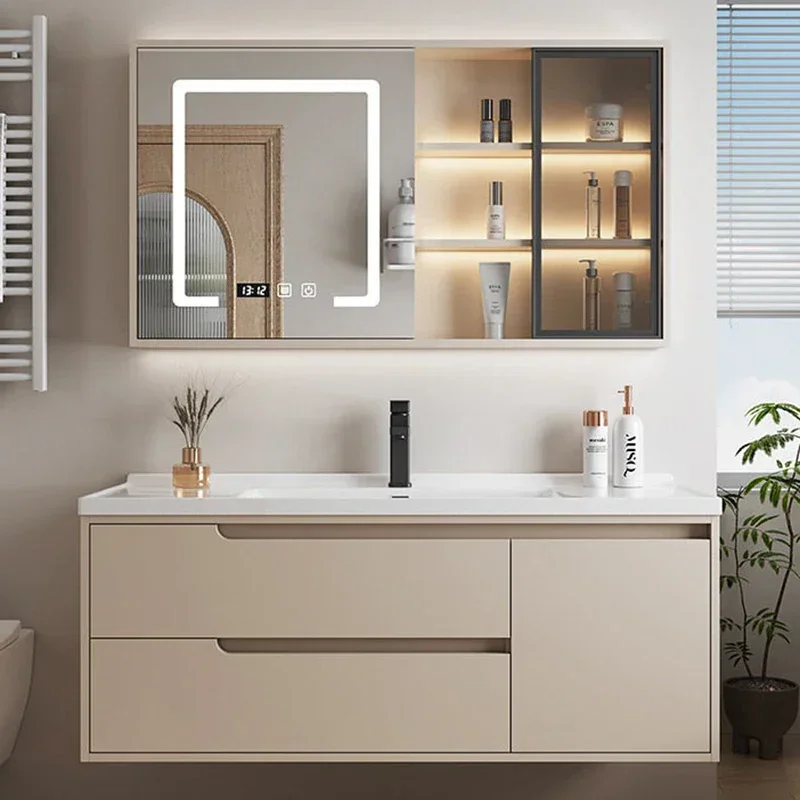 Раковина для шкафа в ванную комнату роскошная узкая мебель хранения шкафы