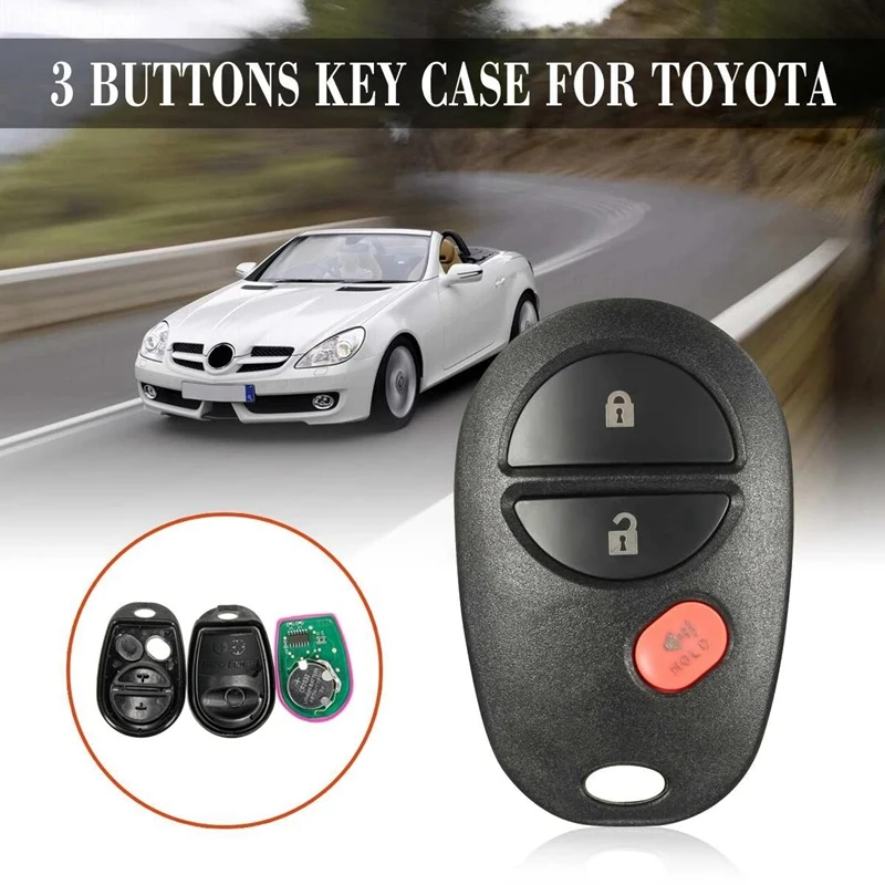 

315Mhz 3 Buttons Remote Key Fob Clicker Transmitter for Toyota Replacement GQ43VT20T New Car Remote Controls Keyless