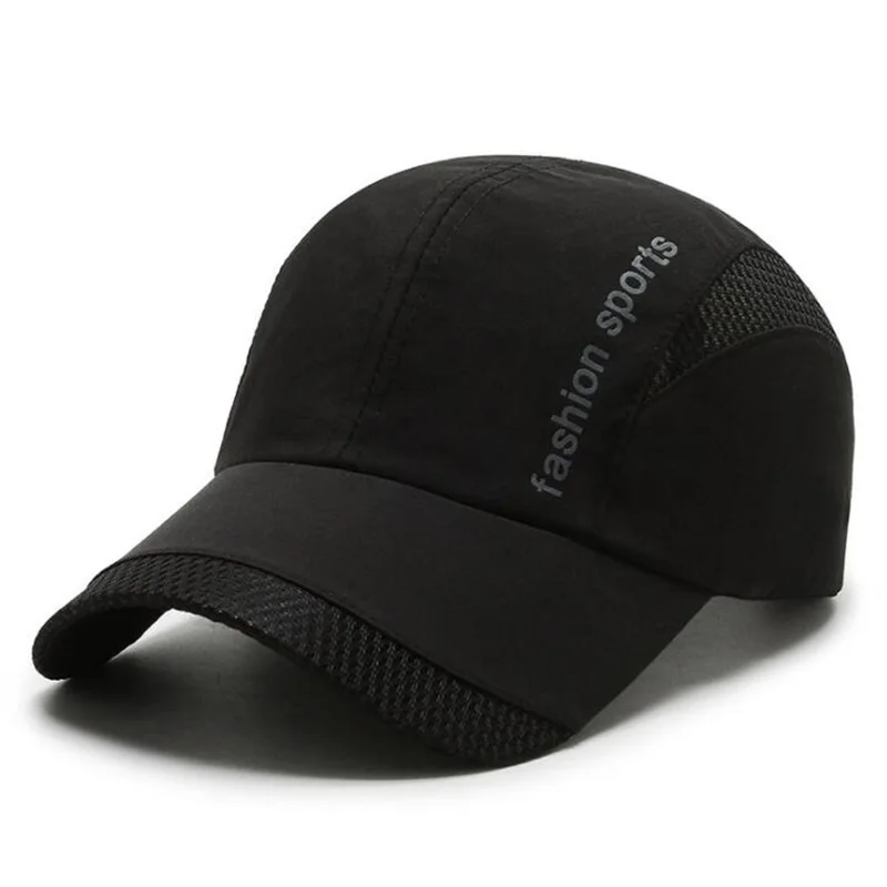 

Fashion Sports Baseball Caps Solid Color Summer Sunhats Quick Dry Baseball Mesh Cap Women Men Sun Hats Bone Gorras Casquette