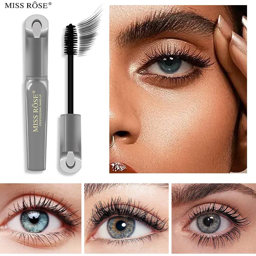 

MISS ROSE Thick Waterproof Anti-sweat Mascara Slender Long-lasting Curling Non-smudge Black Mascara