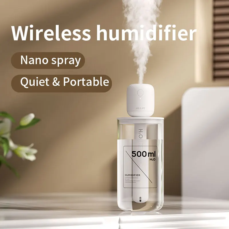 Wireless Small Cool Mist Humidifiers Usb Desktop Humidifier For Car Travel Office Super Quiet