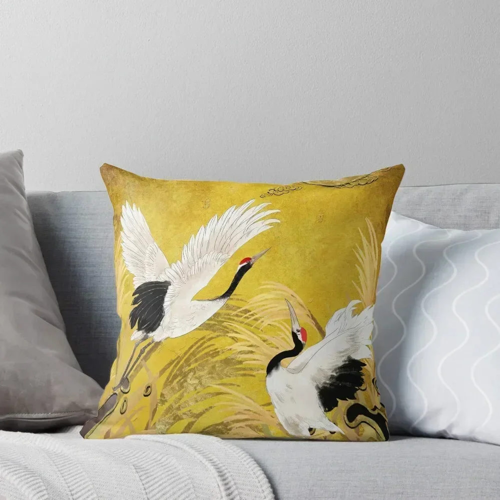Чехлы для подушек с японскими журавлями