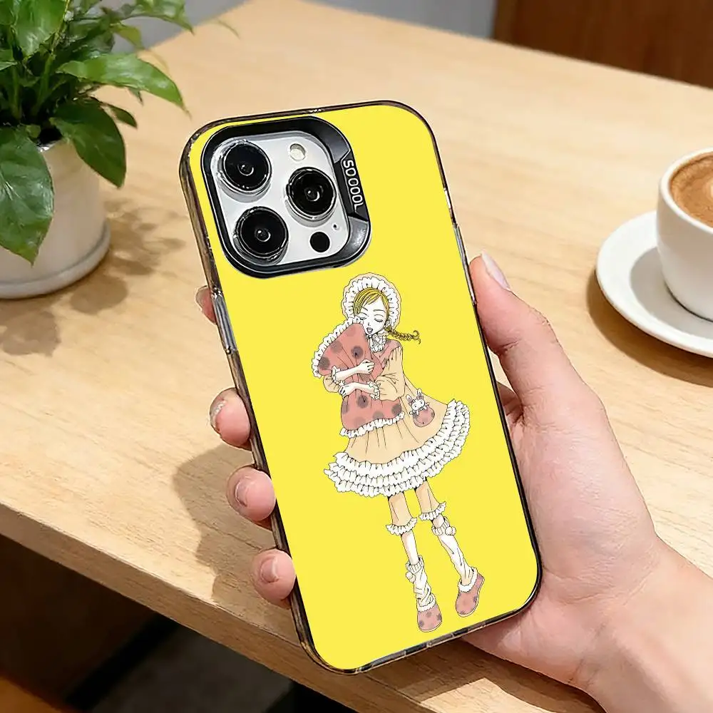 Фото Чехол для телефона с милой девушкой М-Микако Куда для iPhone 17, 16, 15, 14, 13, 12, 11 Plus, Pro Max, XS, цветной, с серебряным покрытием внутри №4