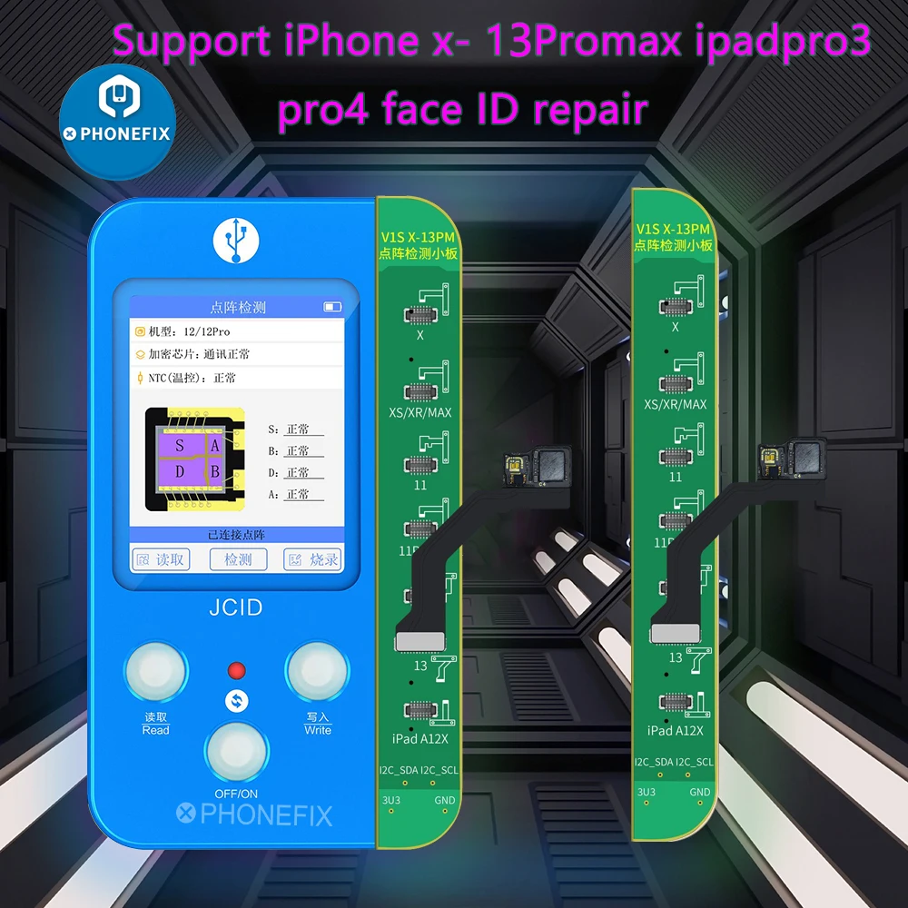 

JCID точечная матрица гибкий кабель для iPhone 7 8 X XS 11 12 13 оригинальный цвет Touch Shock базовый аккумулятор логическая батарея сканер отпечатков пальцев программатор