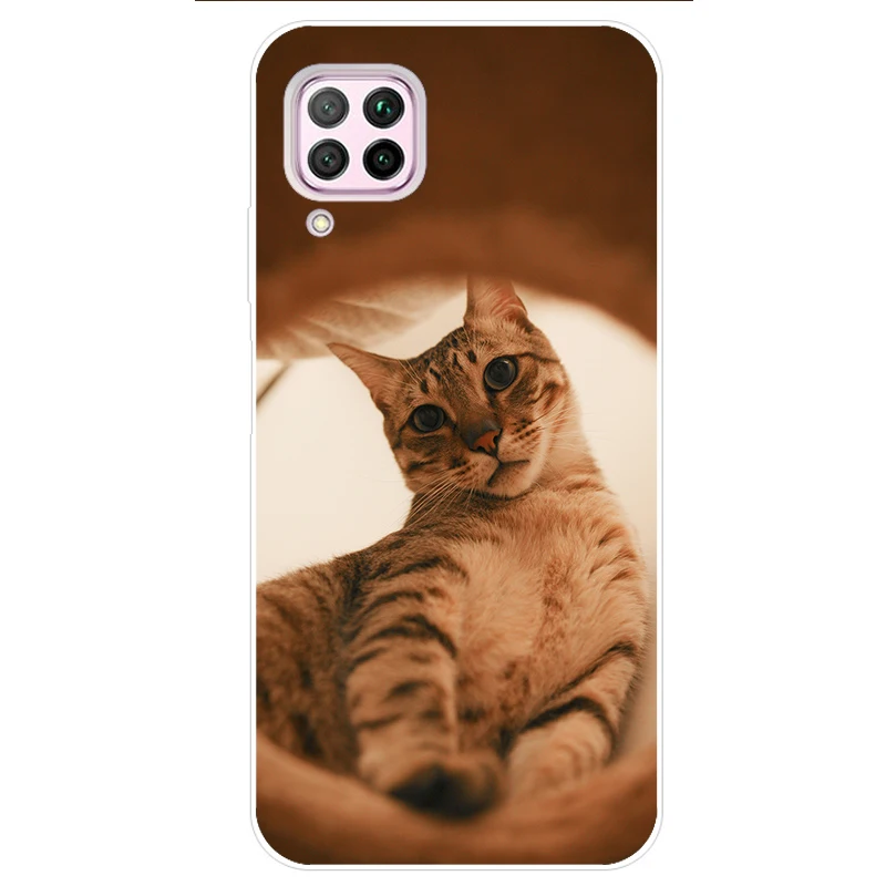 Чехол для Huawei P40 Lite чехол Nova 7i бампер P40Lite противоударный силиконовый задней