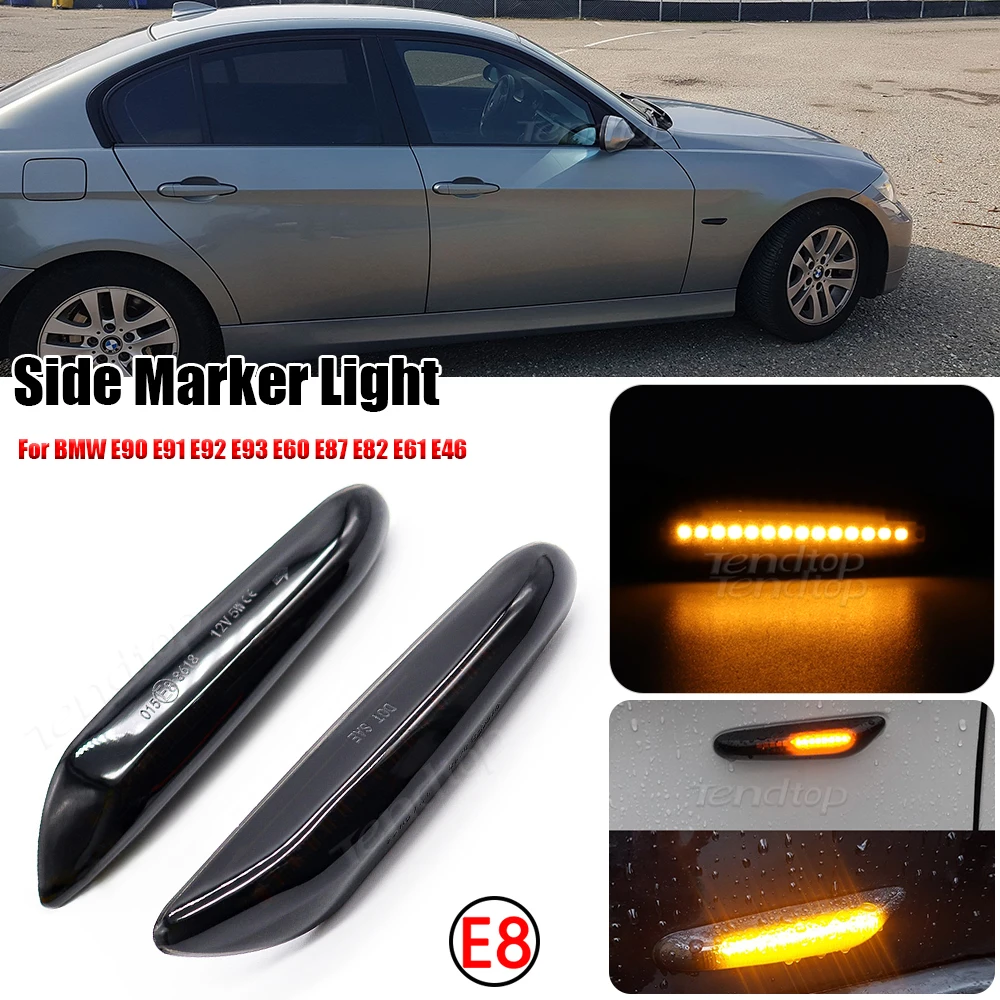 Последовательно мигающий светодиодный указатель поворота для BMW X3 E83 X1 E84 X5 X53 E60 E61