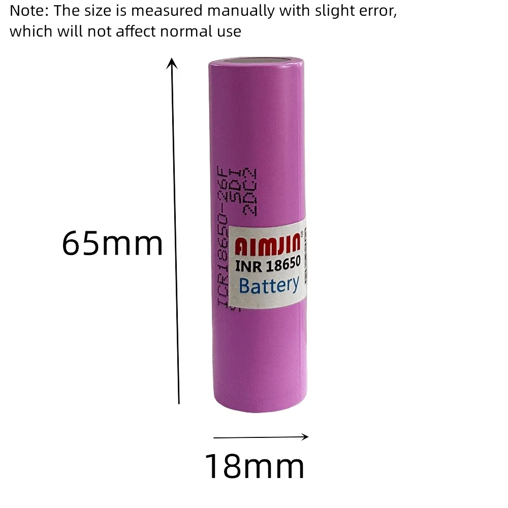 3 7 В 2600 мАч ICR18650-26F Литий-ионная аккумуляторная батарея большой емкости подходит
