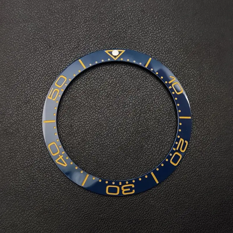 38mm Ceramic Ring Inner Diameter 30.5mm With Sticker Substitute Omega Ring Ocean Master 007 Watch Replacement Accessories