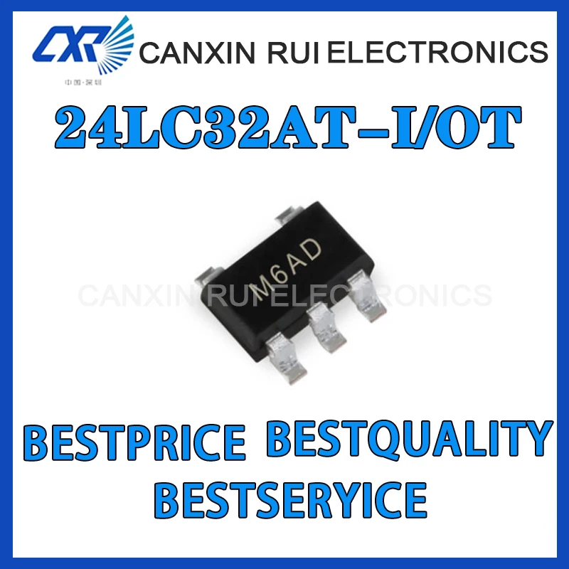 

100% new origina 24LC32AT-I/OT SOT23-5 Chip 24LC32A-I/OT memory, Chip