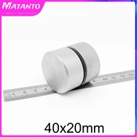 12pcs 40x20 mm big round super powerful strong magnetic magnets 40mm x 20mm n35 40x20mm disc neodymium magnet 4020
