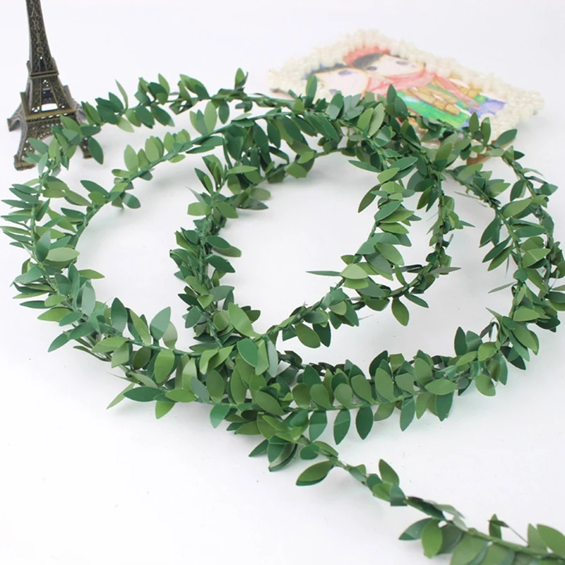 7.5m Ivy Garland Strip Foliage Garden Green Leaves Simulated Plants Vine For Garden Home Wedding Party Outdoor Decoration