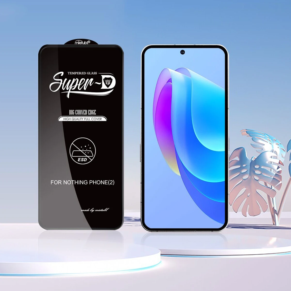 2 шт. супер D олеофобное покрытие Защита экрана для телефона ничего 2А плюс 1 полное