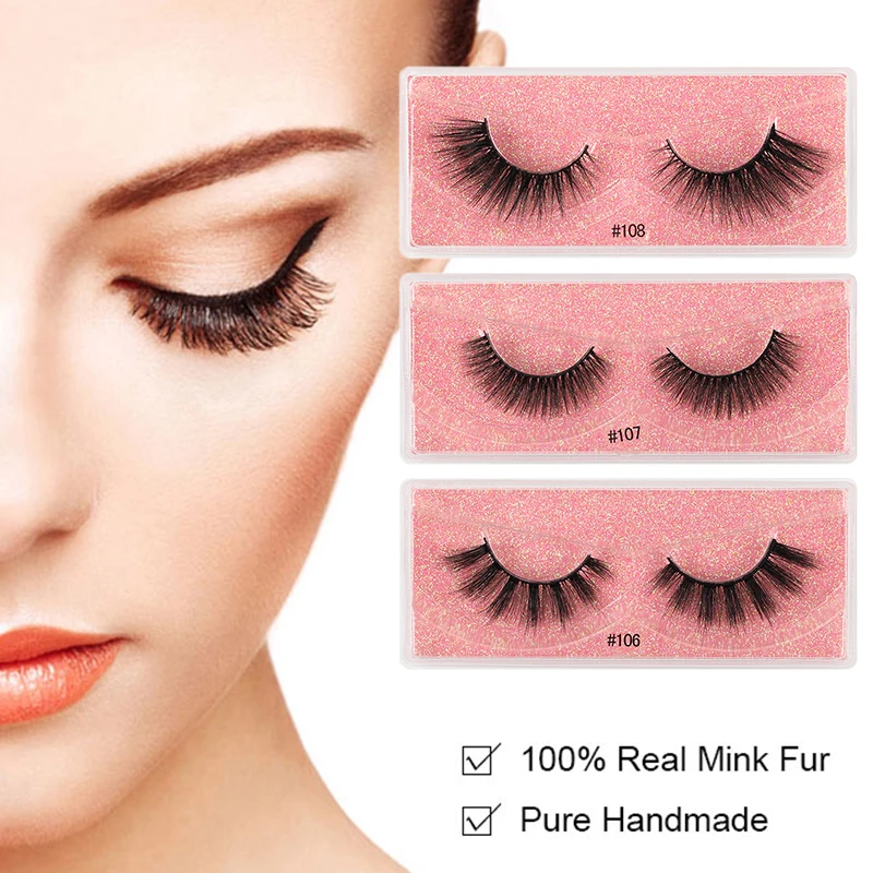 

1Pair 3d False Eyelashes Three-dimensional Nature Bushy Handmade Eyelashes Curling Thick Lengthening False Eyelashes Makeup