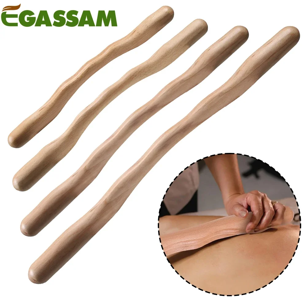 1 шт. массажная палочка из натурального дерева