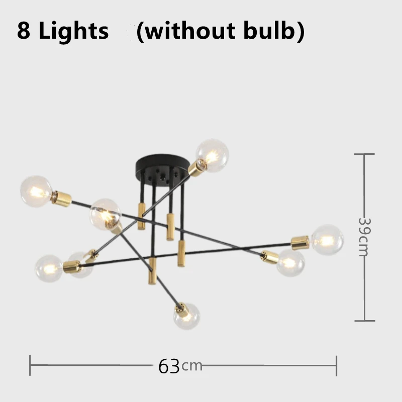 

Потолочный светильник IWP H001 черный золотой