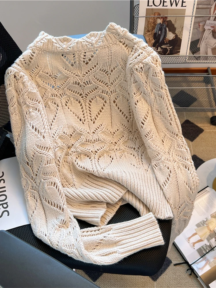 Женский розовый кардиган кашемировый свитер Harajuku винтажный корейский Y2k свитера