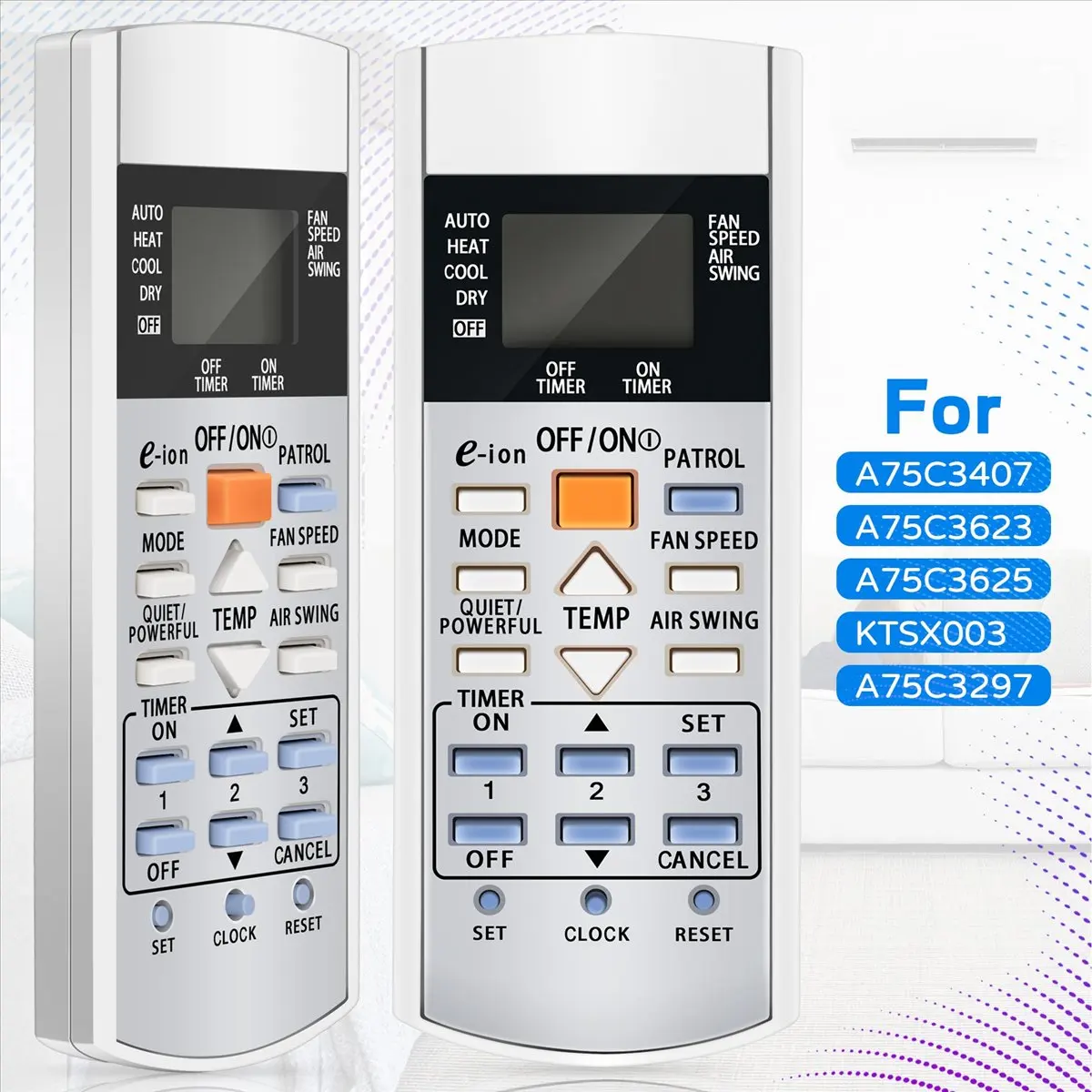 Пульт дистанционного управления кондиционером Y23A для Panasonic, модели A75C3407, A75C3623, A75C3625, KTSX003, A75C3297 (art.: 3920da82a1971) - 3920da82a1971