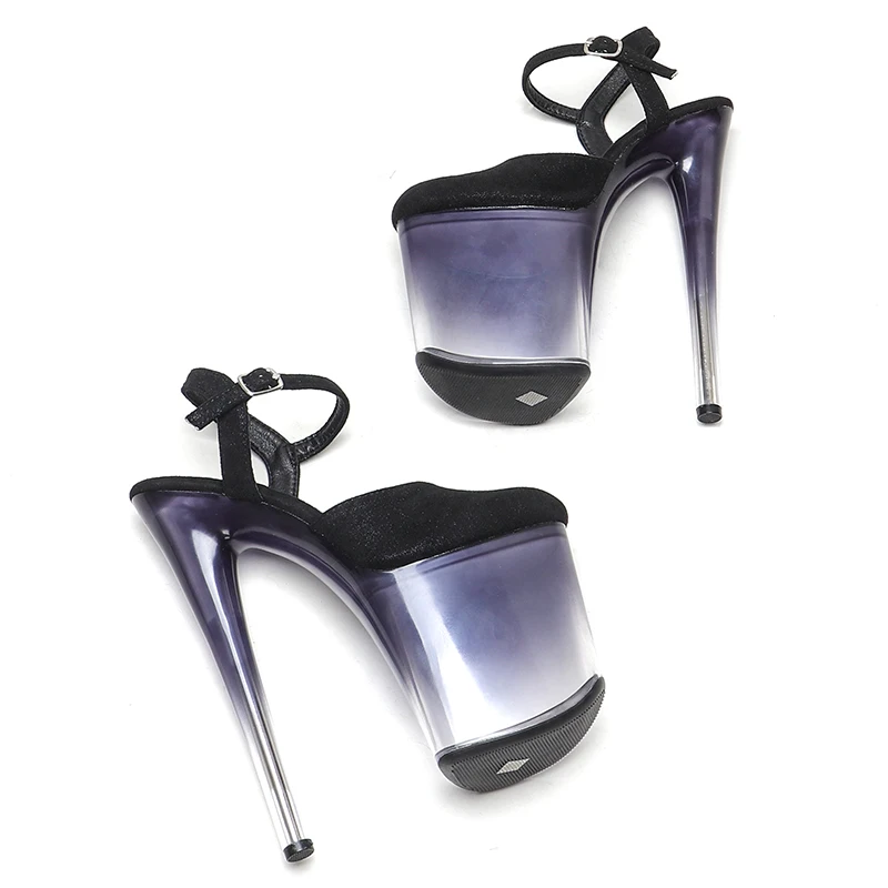 Leecabe 20CM/8inch Sexy Exotic Pole Dance Stripper young trend fashion color pole dance sandal  shoes