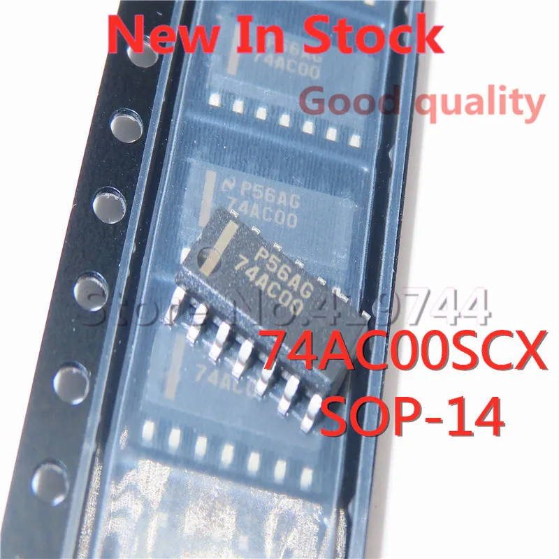 

10PCS/LOT 74AC00SCX 74AC00 SOP-14 SMD logic gate-gate and inverter In Stock NEW original IC