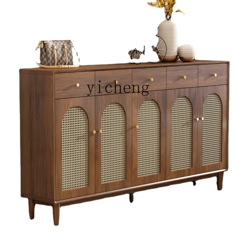 Винтажный ротанговый шкаф Zc