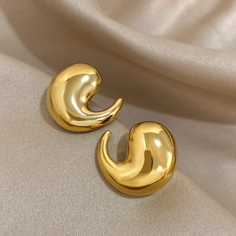 Женские серьги-гвоздики из нержавеющей стали 1 пара