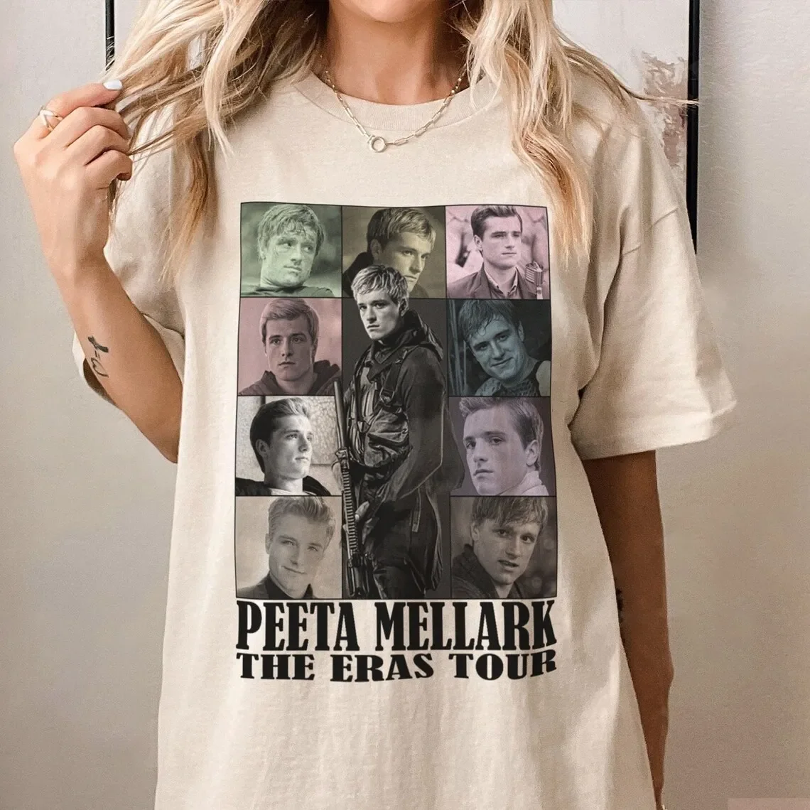 Винтажная футболка унисекс Peeta Mellark в подарок