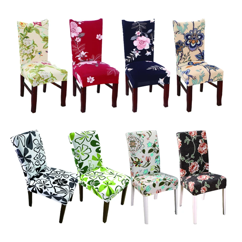 

Stretch Removable Washable Dining Chairs Cover Seat Protector Slipcover for Dining Room Ceremony Banquet Wedding Party 1PC