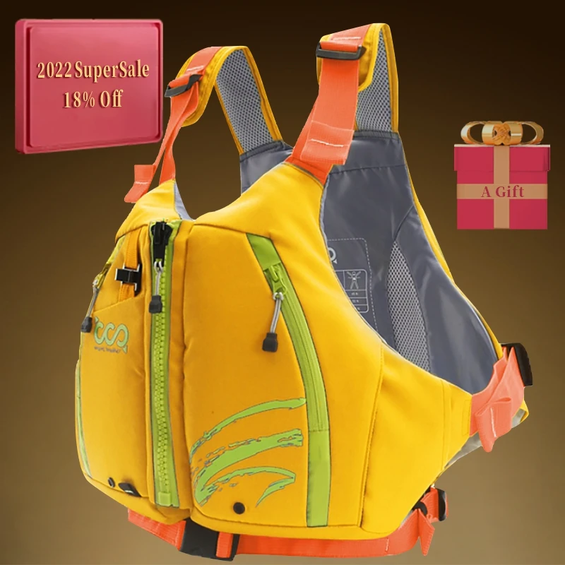 Daiseanuo Professional Kayak Approved Life Vest Water 100-150lbs Sports Float Sea Swimming Survival Adult Lifejacket