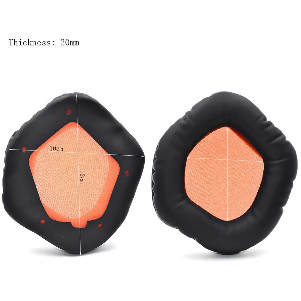 1Pair Replacement Potein Leather Memory Foam Cushion Ear Pads Earprads for Asus Rog Strix 7.1 2.0 PRO DSP Wireless Headphones - купить по