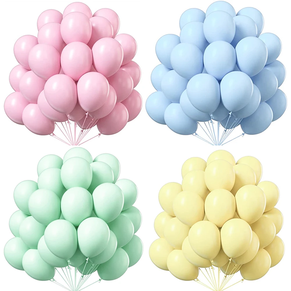 

20pcs 10inch Pearl Latex Balloons Makaron Pink Blue Helium Balloon Wedding Birthday Party Decoration Kids Toy Baby Shower Globos