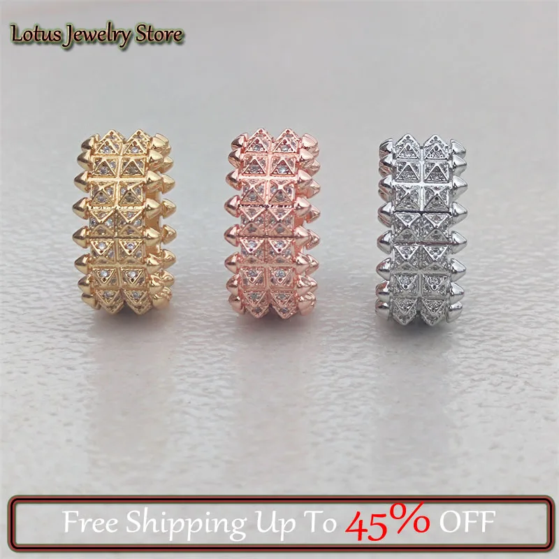 

Кольцо из титановой стали и розового золота с бриллиантами