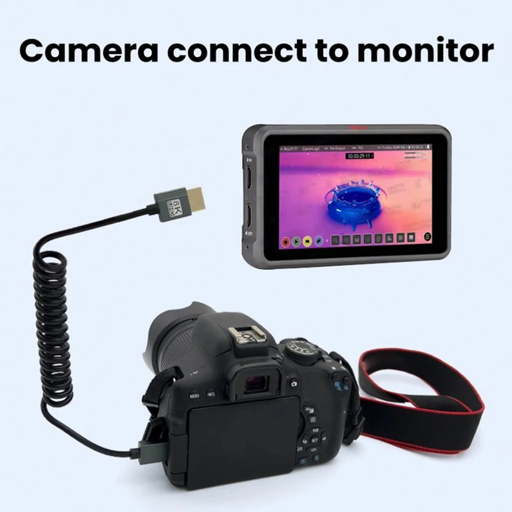 8K Extreme Thin HDMI-совместимый кабель 2.1 при 60 Гц 4K 120 удлинительный с кабелем Mini/Micro HD