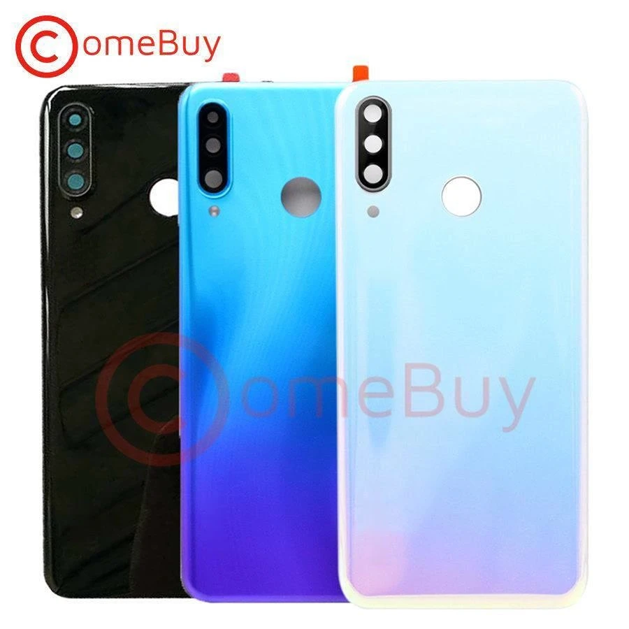 

Comebuy For Huawei P30 Lite Back Glass Battery Cover Rear Housing Door Case Panel With Camera Glass Lens Replacement+Adhesive