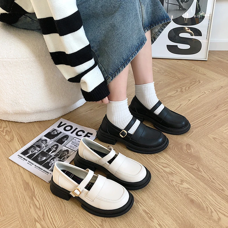 

Summer Shoes Ladies Autumn Oxfords Women's Clogs Platform Round Toe Soft Casual Female Sneakers Modis 2022 Fall Leather On Heels