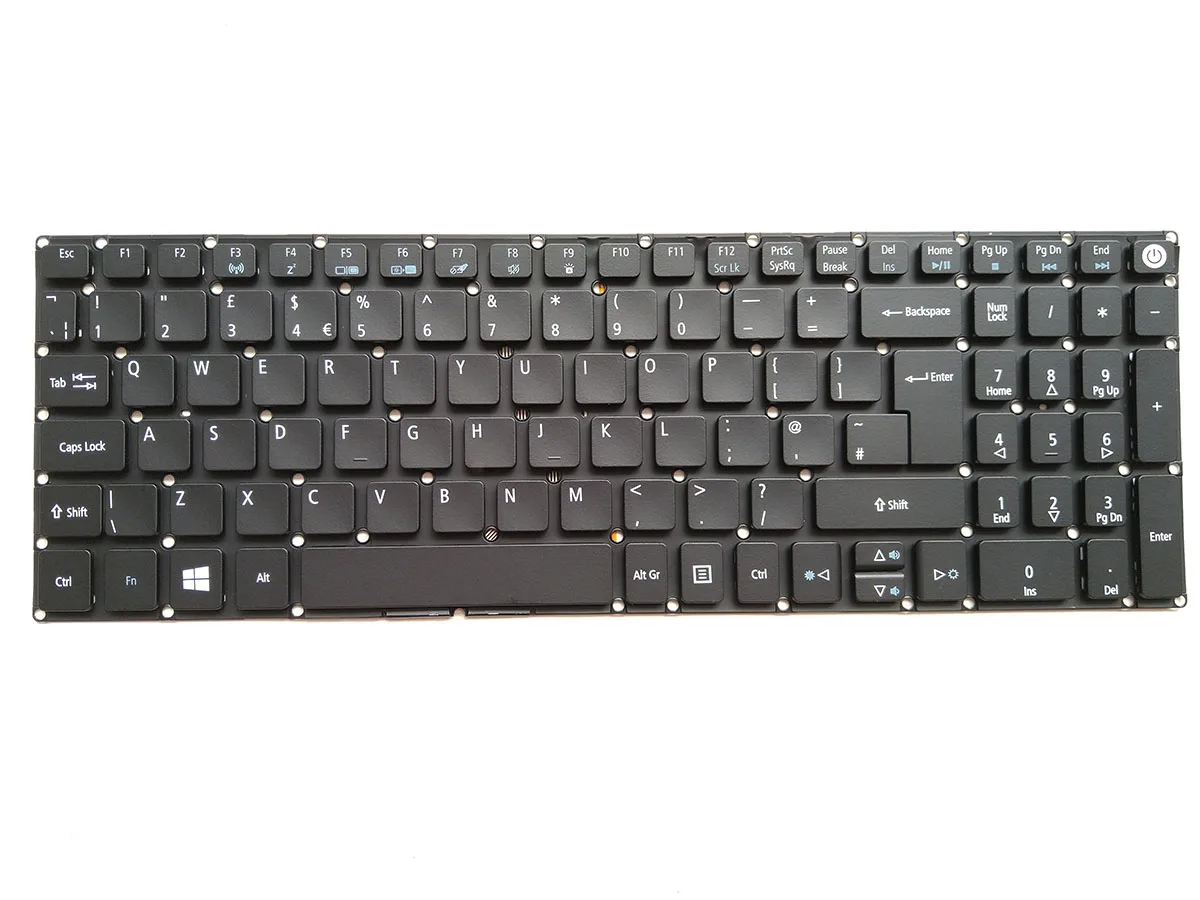 Клавиатура с подсветкой для Великобритании Acer Aspire 3 A315-21 A315-41 A315-41G A315-31 A315-51 A315-53