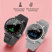 smart watch for women cf80 fashion strap heart rate monitoring menstrual period watches full screen wristwatch relogio feminino