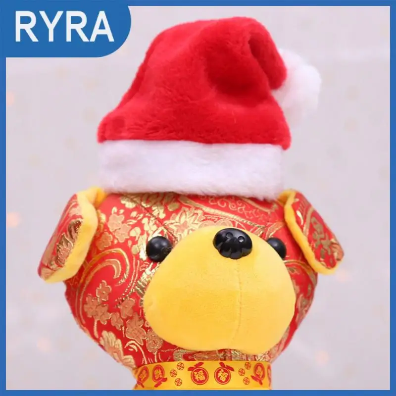 

1pc Christmas Pet Cat Dog Santa Claus Hat Christmas New Year Plush Cap Pet Costume Cosplay Supplies Home Decorations Pet Supplie