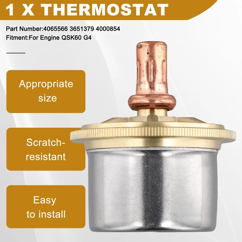 Новый 4065566 115 ° F Термостат для двигателя Cummins QSK60 G4 3651379 4000854