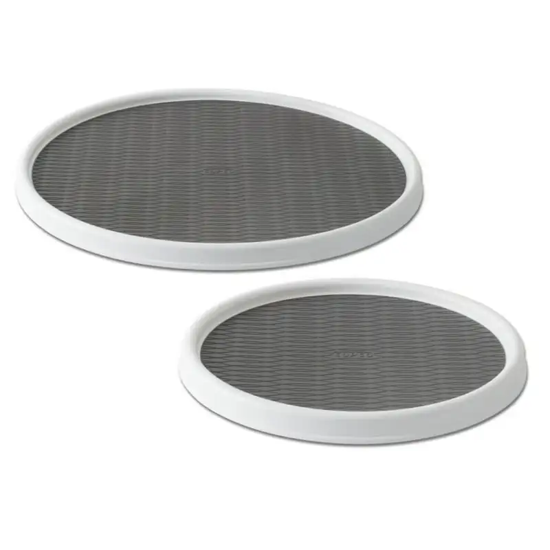 

of 2, 12-inch and 18-inch Turntables with Non-Skid Mats Shelf cover