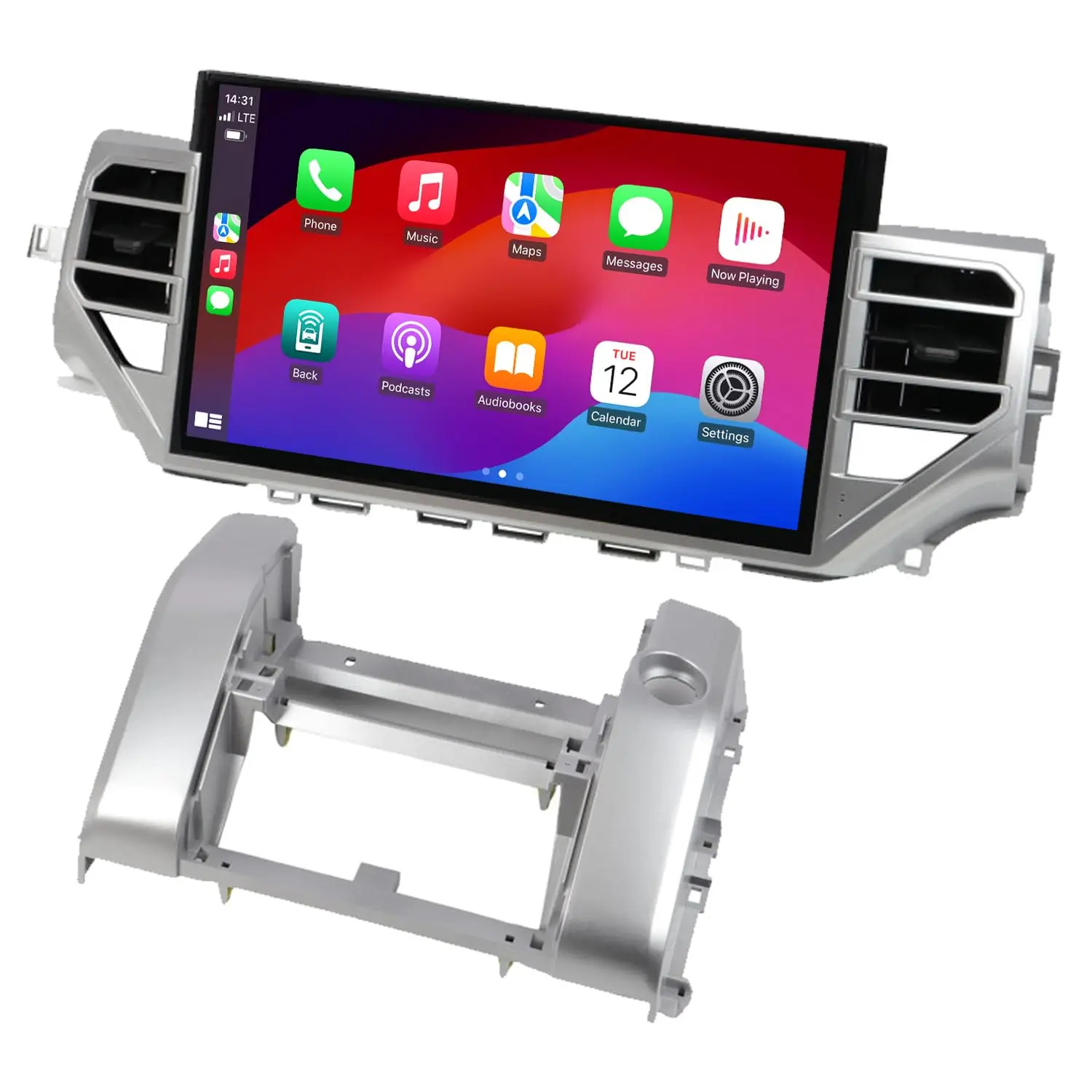 

14,6-дюймовая автомобильная стереосистема Android 12+ для Toyota Tundra 2014-2021, беспроводная CarPlay, Android, GPS-навигация, Bluetooth, сенсорный экран