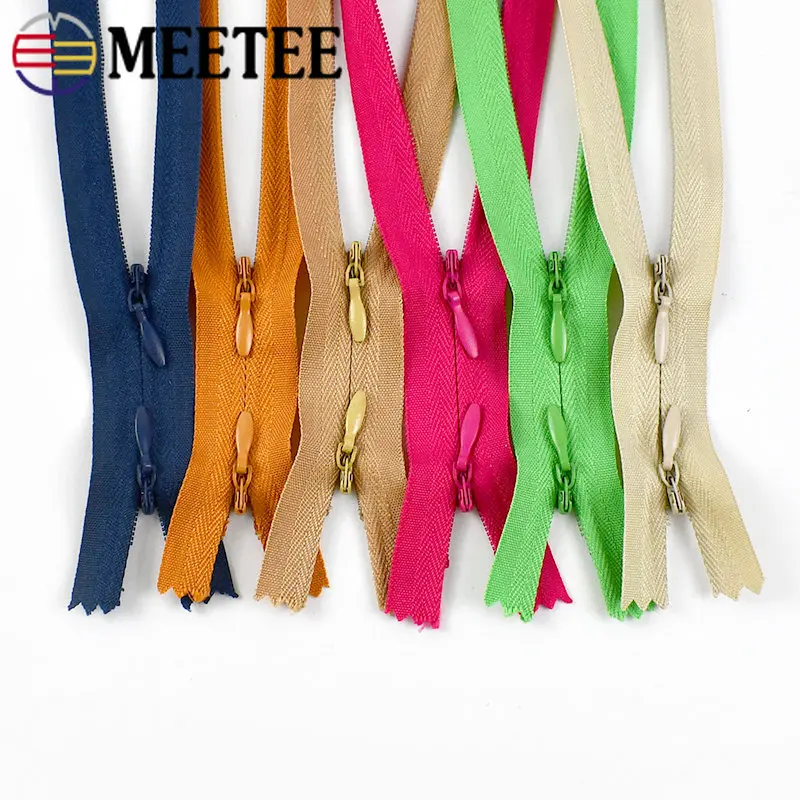 5/10 шт. 60/120 см 3 # невидимая нейлоновая стандартная сетка для грудного вскармливания, двойная молния, сумка «сделай сам», подушка, молния, аксессуары