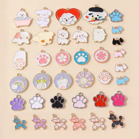 10 pcs., Suspension in the form of dog paw