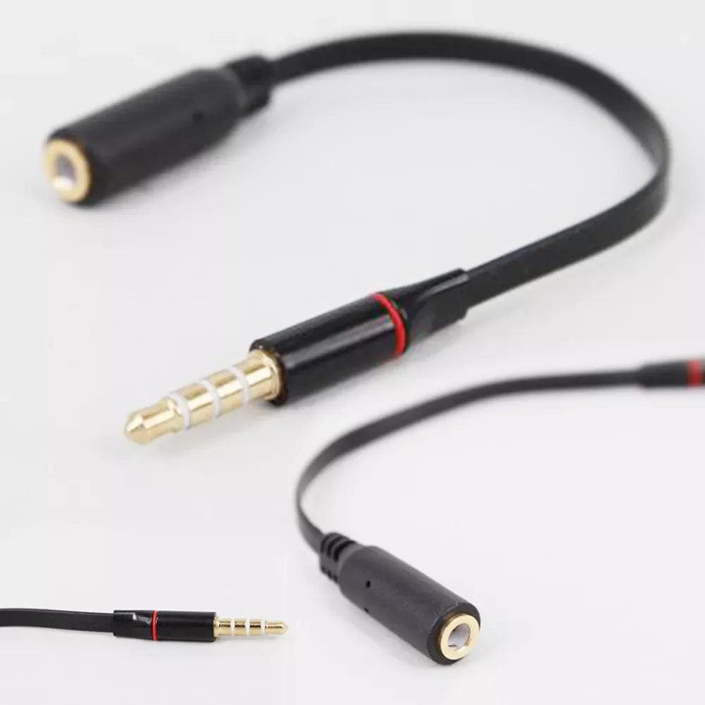 

15cm 3.5mm Black Male to Female Data Cable Jack Stereo Audio speakers Headphone Extension Cord Cable Extender