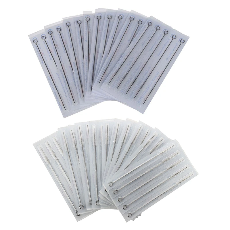 

100 Pcs Tattoo Needle Round Liner Stainless Steel, 50 Pcs 3RL & 50 Pcs 3RL