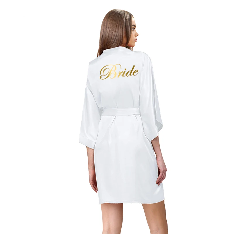 Satin Robe Silk Robes Bride Bridesmaid Robes for Women Wedding Bride Dressing Gown Robe Bridesmaid Silk Robe Bridal Robes