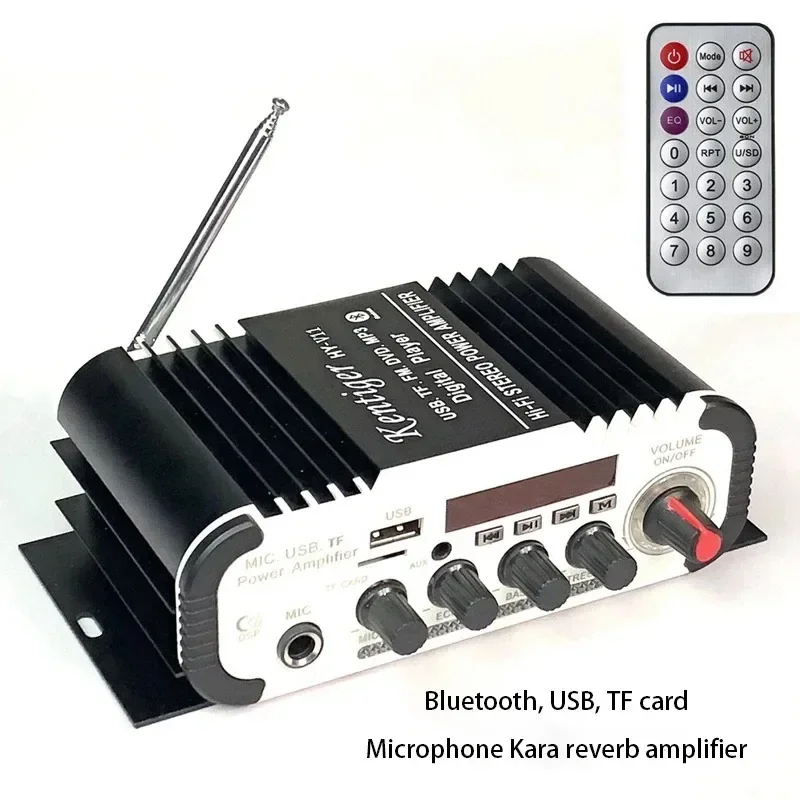HY-V11 Усилитель мощности Bluetooth Караоке-микрофон Вставка карты памяти USB