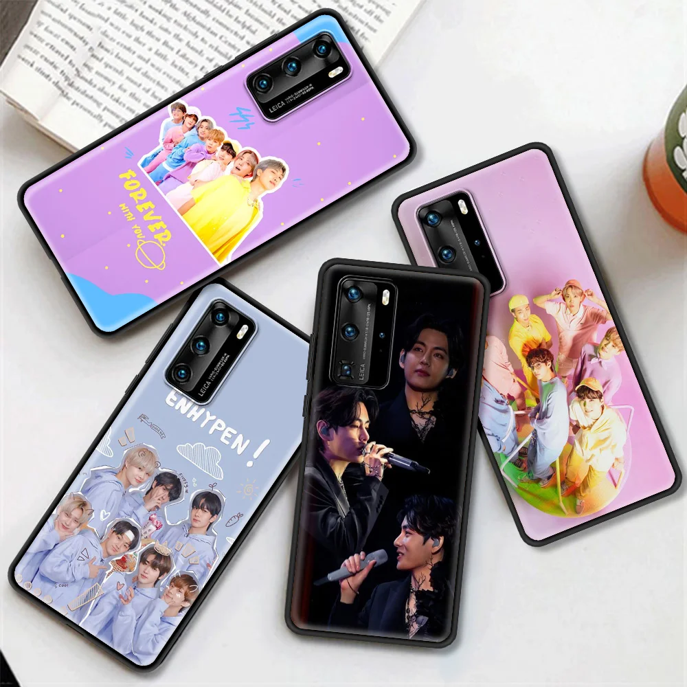 hot kpop bts boys phone case for huawei p20 p30 p40 lite p20 p30 p50 pro p smart z 2021 y6 y7 y9 y7a y6p y9s 2019 soft cover tpu free global shipping