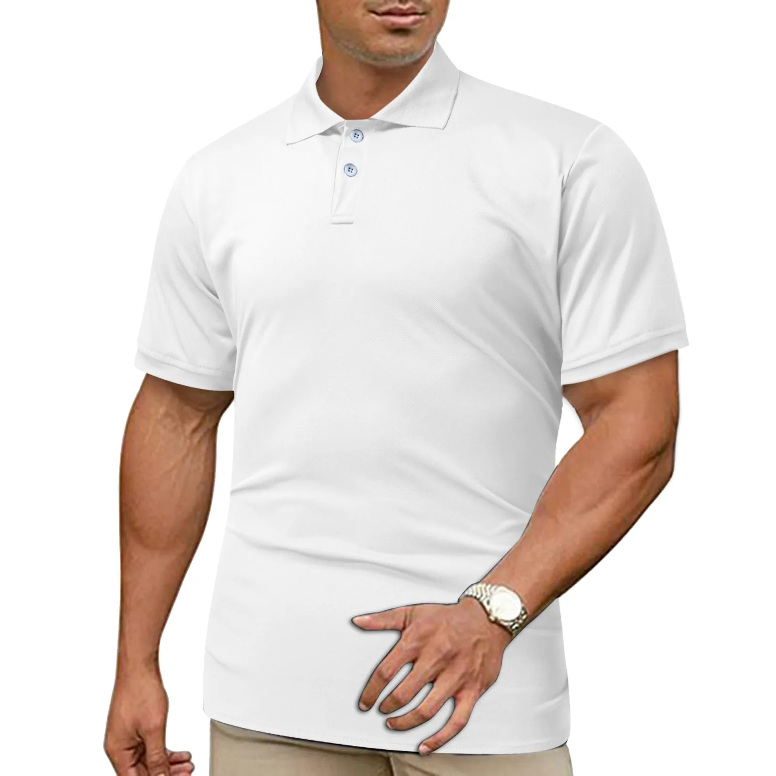 

Mens Casual Solid Stripe Turn Down Collar Blouse Short Sleeve Tops Shirt Mens Cotton Short Sleeve Shirts